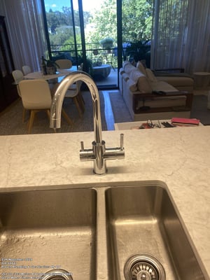 3-way mixer installed- Chrome