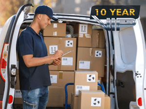 delivery-guy-holding-papers-with-van-full-of-boxes-in-behind