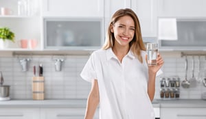 smiling-woman-holding-glass-of-water